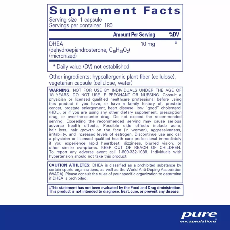 DHEA 10 mg.