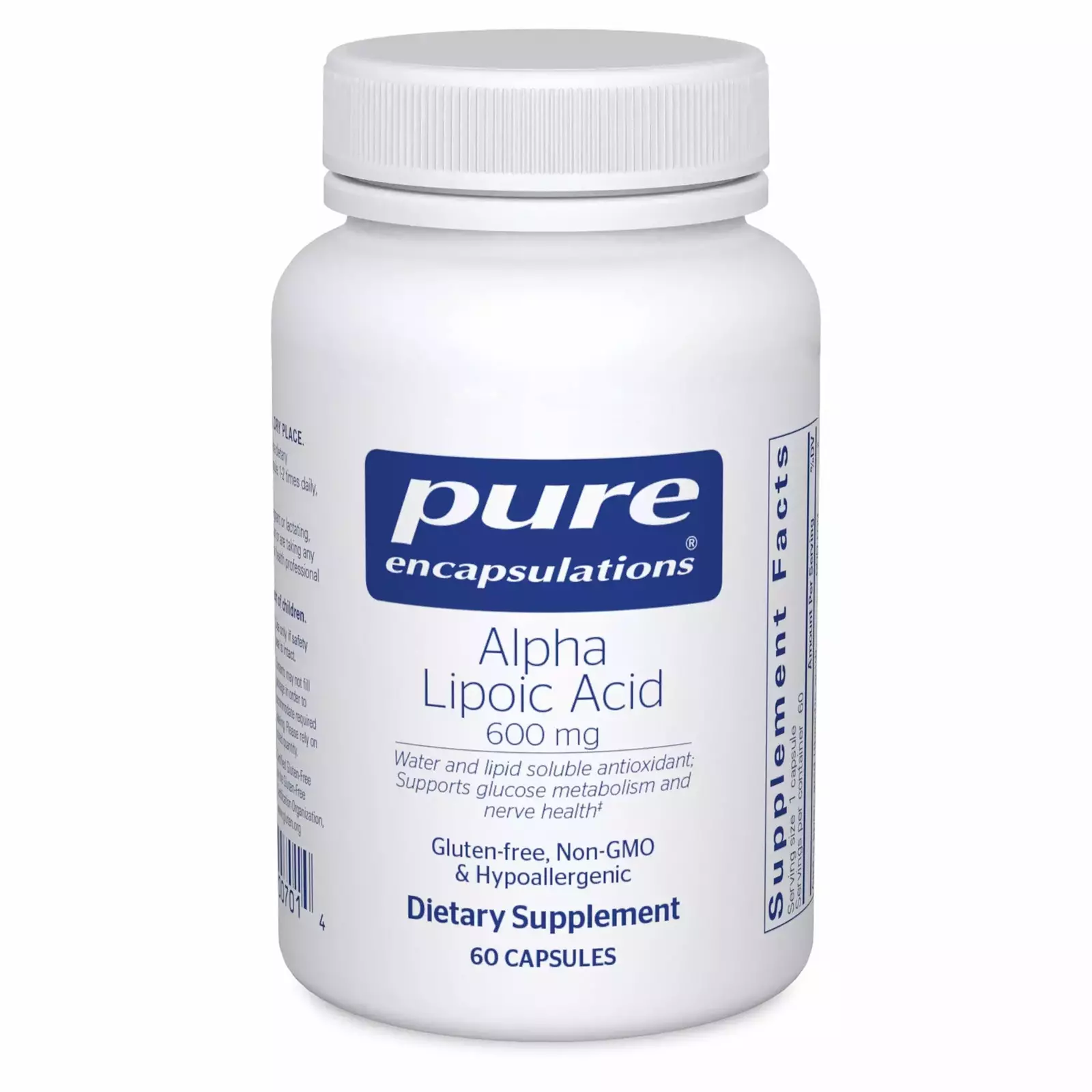 Alpha Lipoic Acid 600 mg.